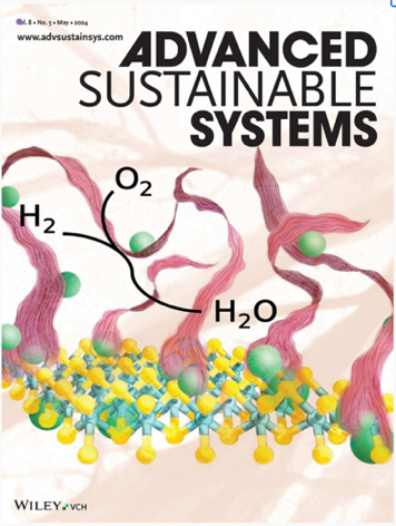 Advanced Sustainable Systems journal cover artwork designed by Melanie Guillén Soler
